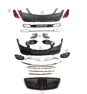 Рестайлинг Mercedes S-class W222 2014-2018 в MAYBACH 2019