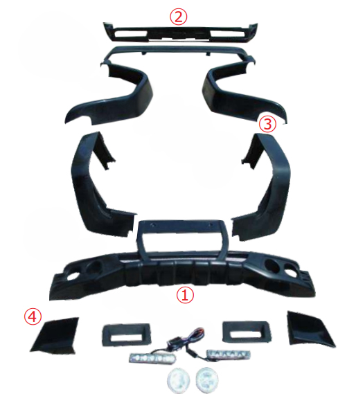 Рестайлинг Mercedes G-CLASS W463 13-18 в HAMANN TYPE