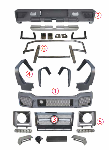 Рестайлинг Mercedes G-CLASS W463 02-12 в G63/G65 13-18