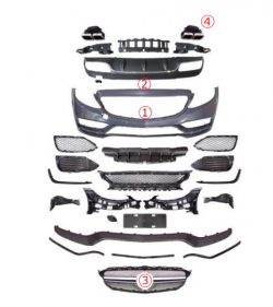 Рестайлинг Mercedes C-class W205 SPORT 2015-2018 в C63 AMG