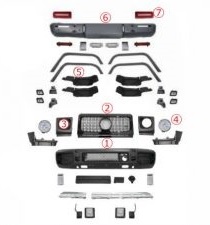 Рестайлинг Mercedes G-CLASS W463 02-18 в G632019